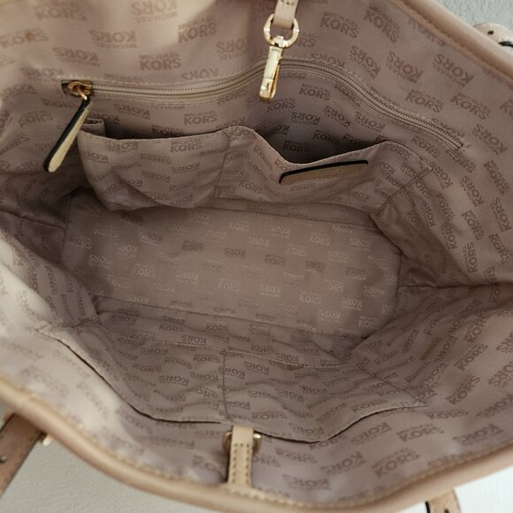 Nwot Michael Kors Jet Set Beige Tote Shoulder Bag Purse - Picture 13 of 15